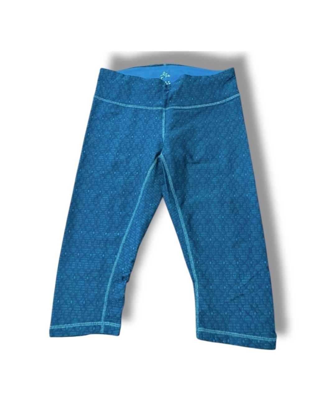 prAna Cropped Capri Misty Knicker Leggings Teal Activewear Athleisure Women’s S